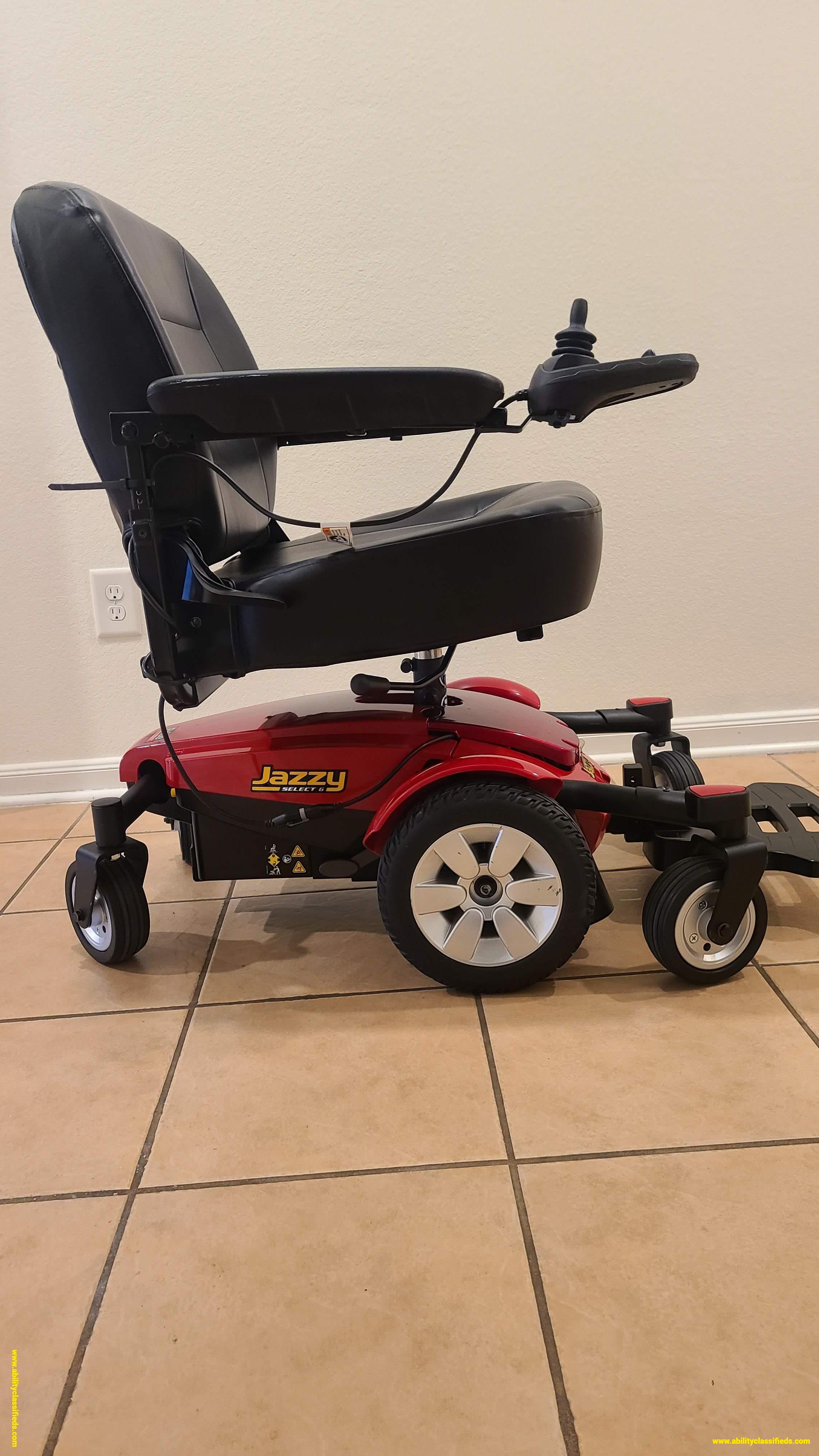 Power wheelchair Jazzy Select 6 Red mobility wheelchair
