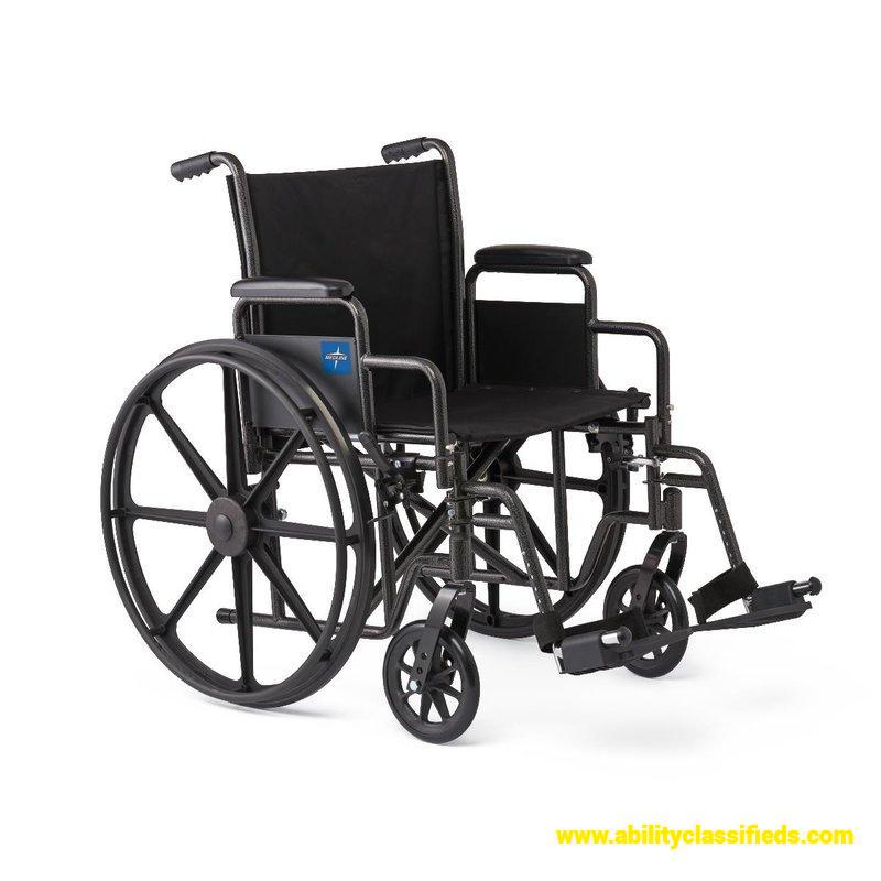 Medline K1 Wheelchair -Swing-Away Footrests