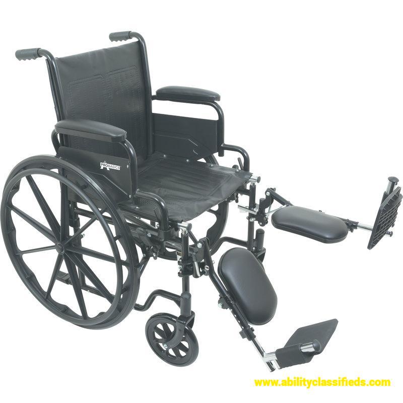 ProBasics K1 Manual Wheelchair With Elevating Leg Rests