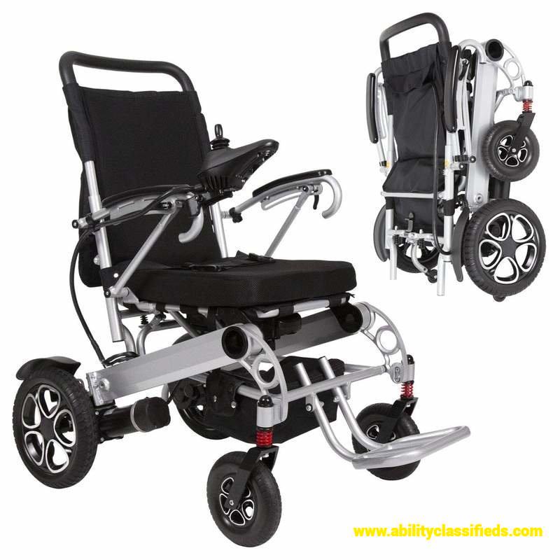 Vive Deluxe Folding Power Wheelchair with Lithium Ion Battery 