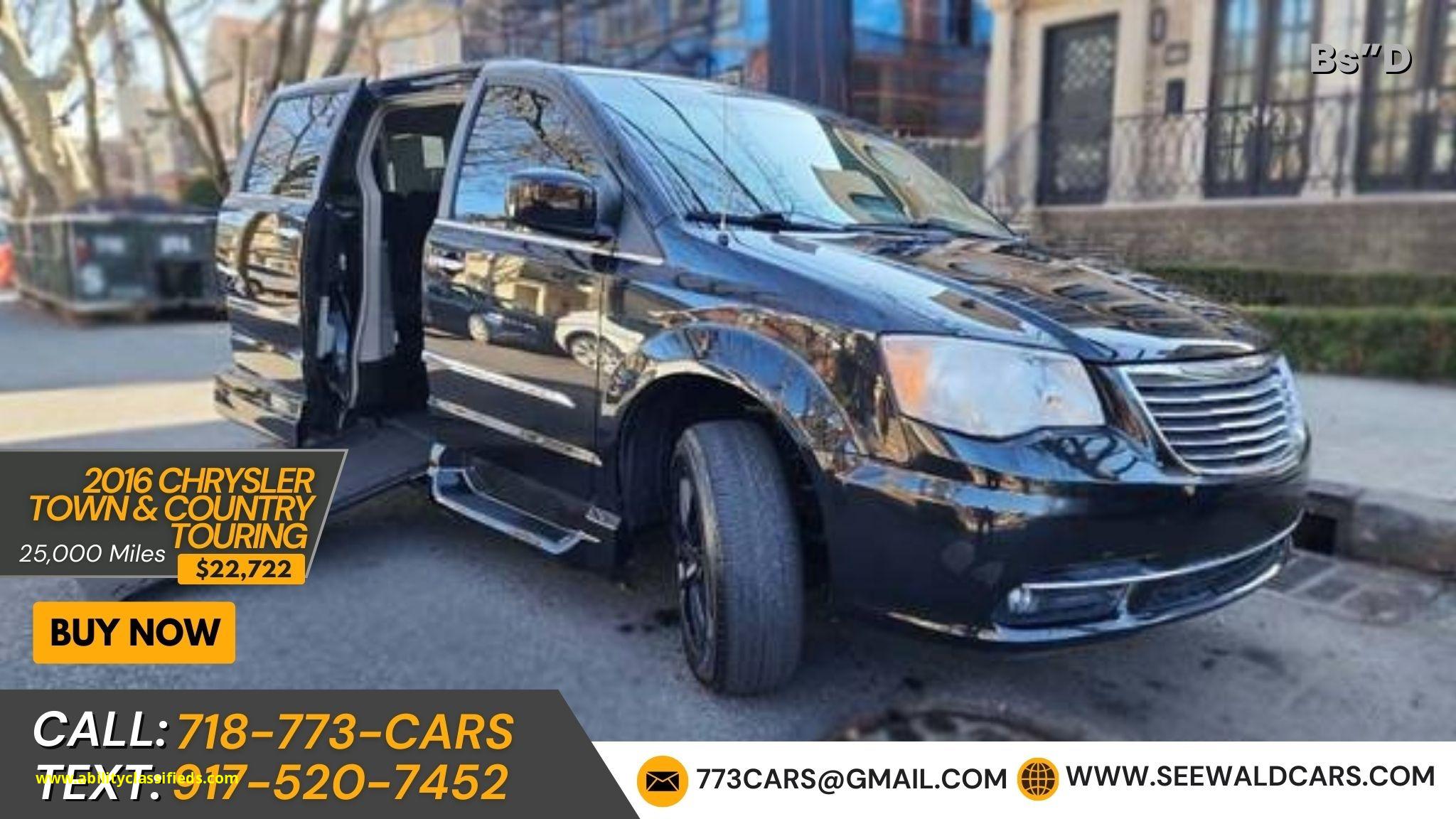 2016 Chrysler Town & Country Touring – Wheelchair Accessible Mobility Van  with Only 25k Miles